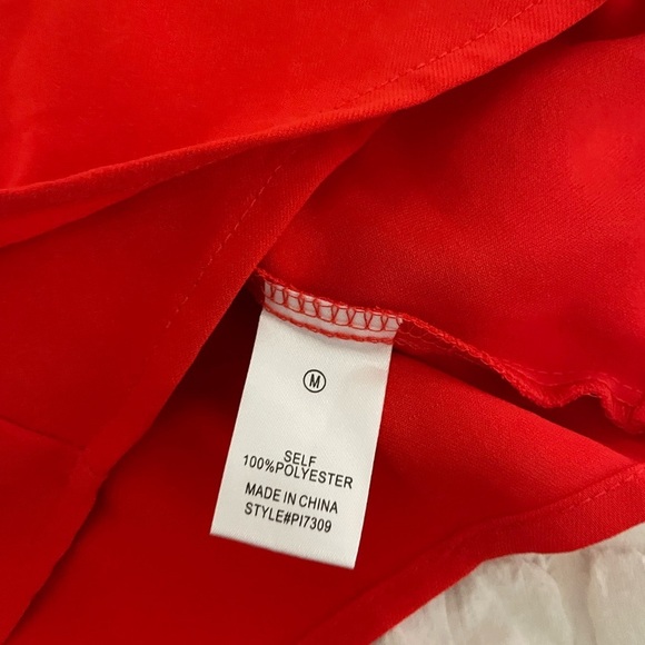 Fashion Nova red ruffle romper - Picture 8 of 8